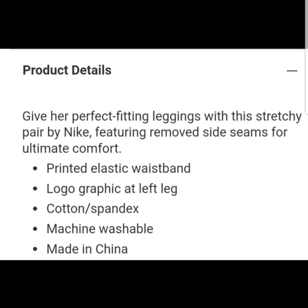 NWT! NIKE LEG A SEE LEGGINGS - Picture 7 of 7